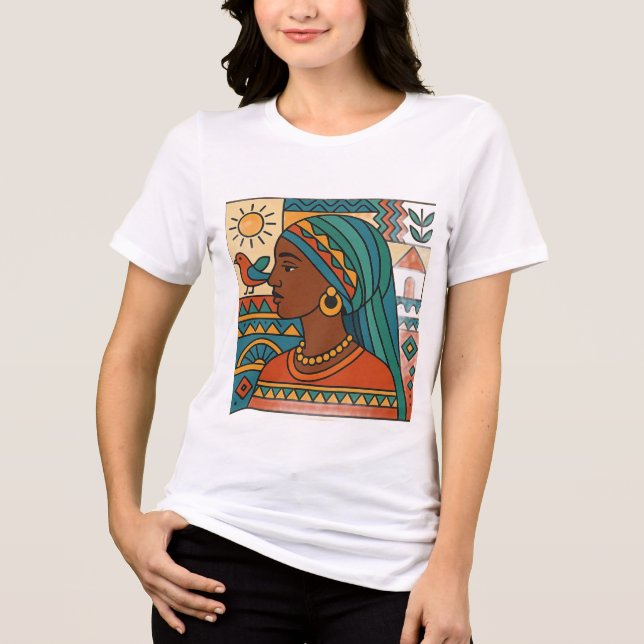 Nubiansk skjorta t shirt (Framsida)