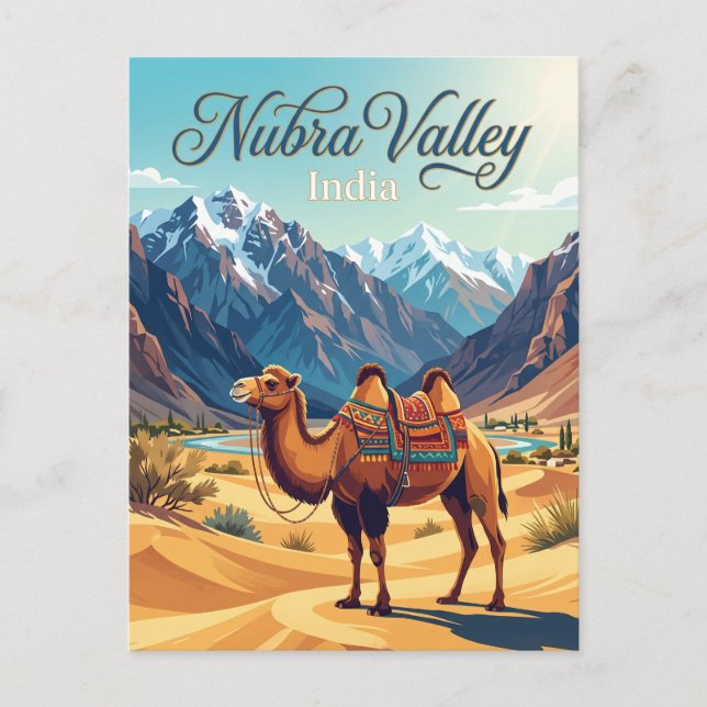 Nubra Valley Indien Vykort (Framsida)