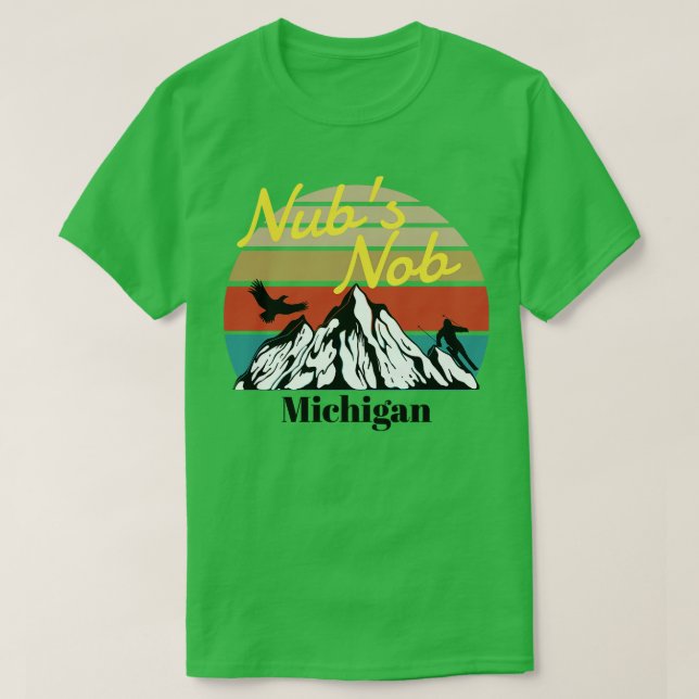 Nubs Nob ski Michigan 1 T Shirt (Design framsida)