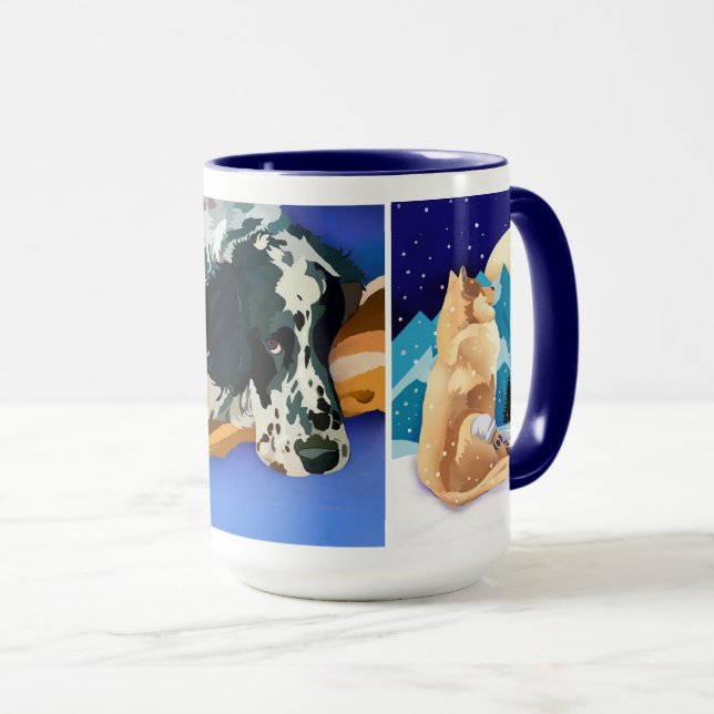 NUBZ OCH PACK mugg med Bailey och Winston (Framsida höger)