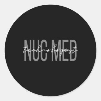 Nuc Med Nuclear Medicine Nuclear Technolog Runt Klistermärke
