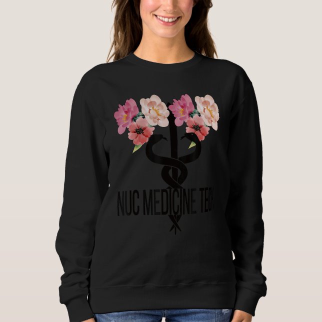 Nuc Med Technolog Caduceus Nuclear Medicine Tec T Shirt (Framsida)