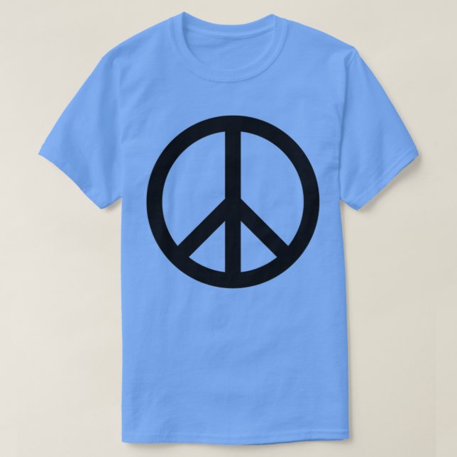 Nuclear Disarmament Peace Symbol T Shirt (Design framsida)