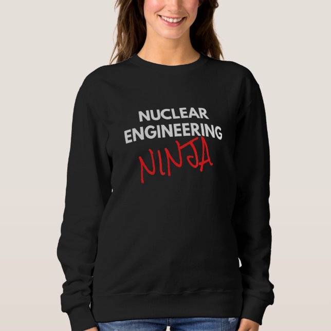 Nuclear Engineering Ninja Roligt Nuclear Ingenjör T Shirt (Framsida)