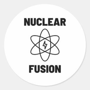 Nuclear Fusion Atom Runt Klistermärke