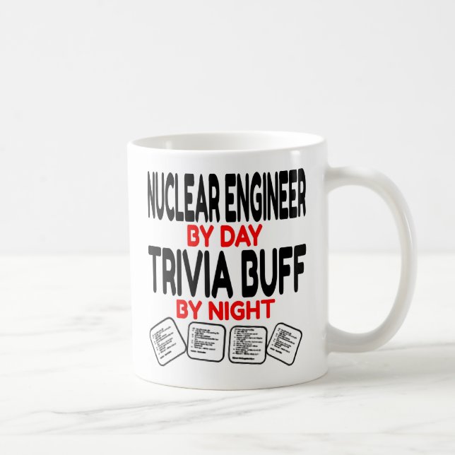 Nuclear Ingenjör Kärlek som spelar Trivia Kaffemugg (Höger)