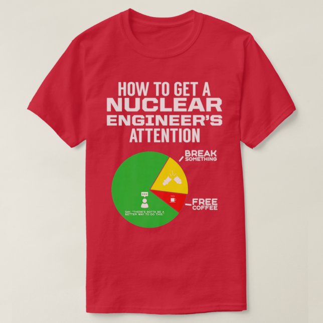 Nuclear Ingenjör Learning Engineering Gift T Shirt (Design framsida)