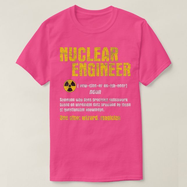 Nuclear Ingenjör Science Energy Engineering Radioa T Shirt (Design framsida)