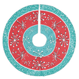 Nuclear Sputnik Mid Century Modern Julgransmatta Borstad Polyester