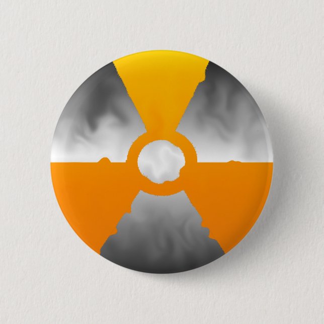 "Nuclear Trefoil Symbol" Knapp (Framsida)