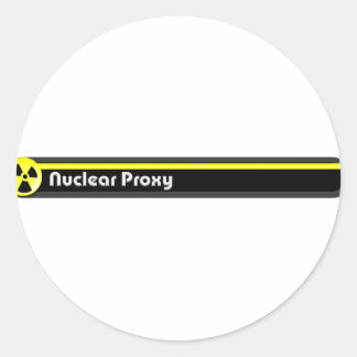 NuclearProxy.com Sticker Runt Klistermärke