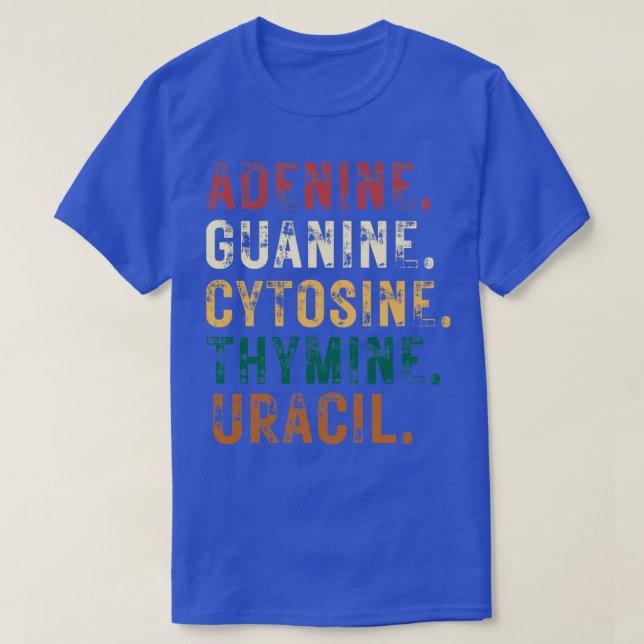 Nucleobases Biology Teacher DNA Biolog Gift 2 T Shirt (Design framsida)