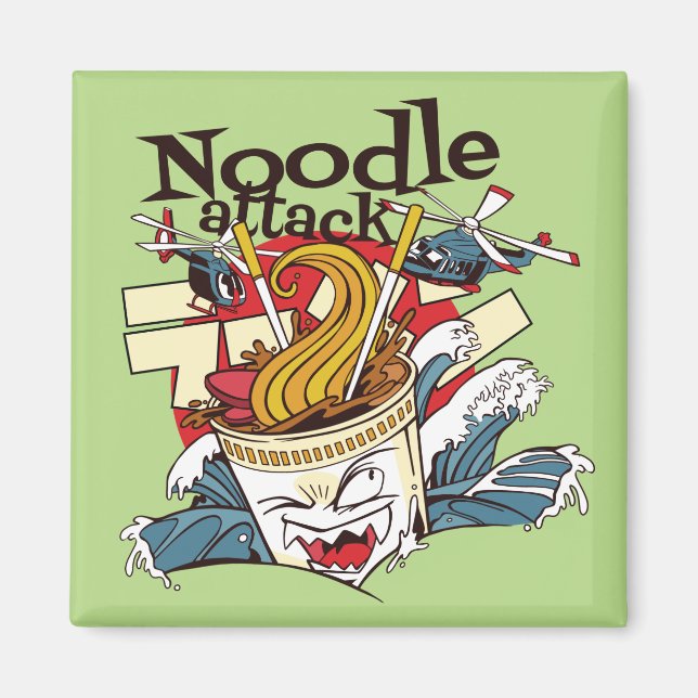 Nudelattacken Magnet (Framsidan)