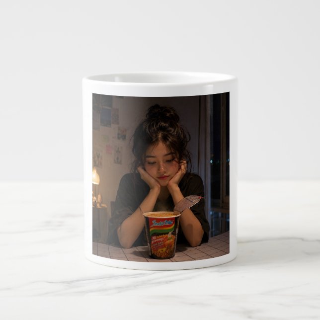Nudelflicka Jumbo Mugg (Framsidan)