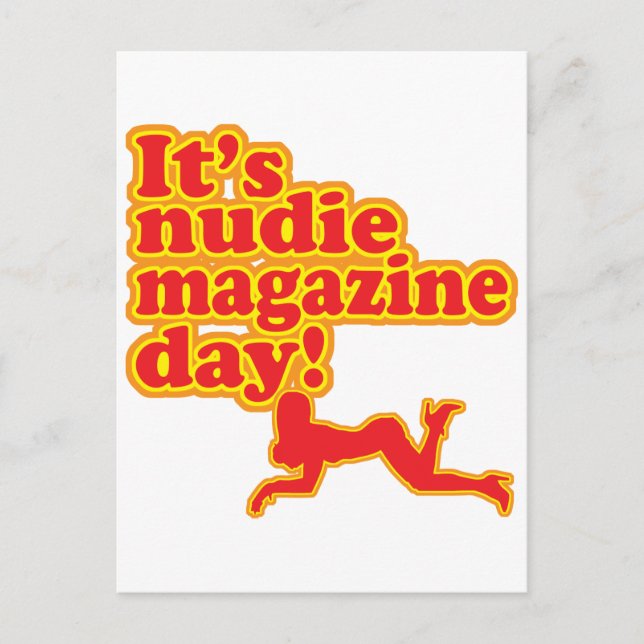 Nudie Magazine Day! Vykort (Framsida)
