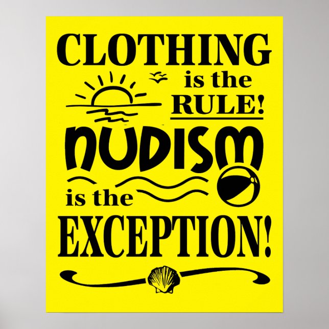 Nudism Poster (Framsidan)