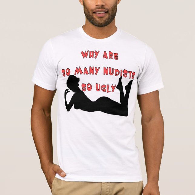Nudist? T-shirt (Framsida)