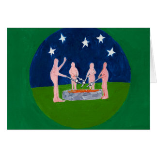 nudists på campfire OBS kort