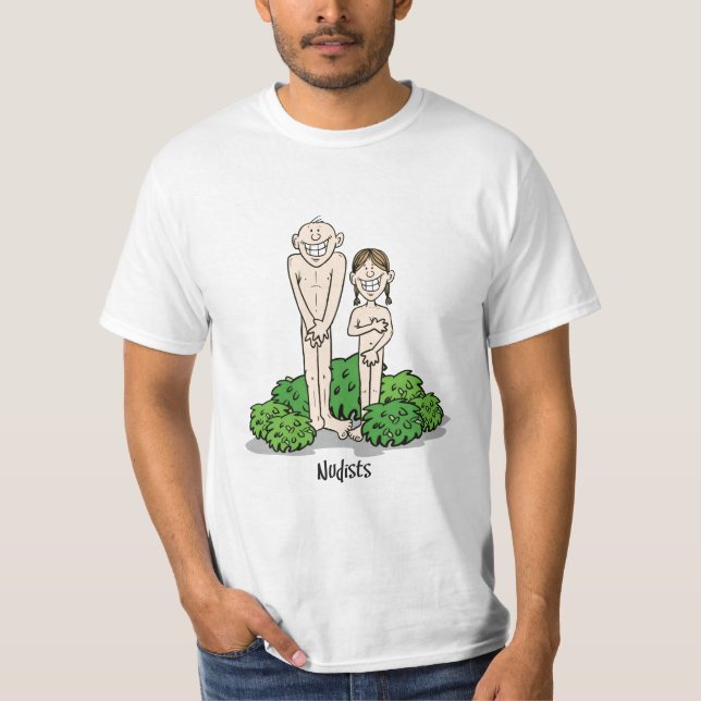 nudists t-shirt (Framsida)