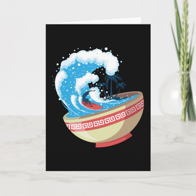 Nudlar Anime Manga Roligt Sött Japan Otaku Outfit Kort (Framsida)