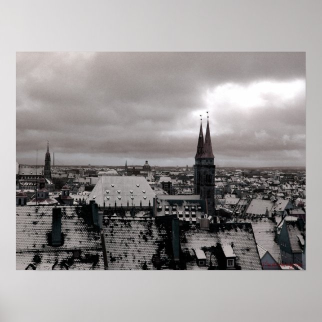 Nuernberg-Tyskland Poster (Framsidan)