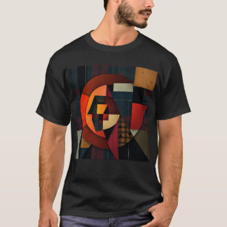 NUES Cubist Tartan Abstract T Shirt