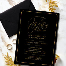 Nuestra Boda | BLACK GULD Bröllop inkl. uppgifter