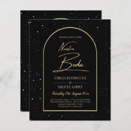NUESTRA BODA BLACK GULD Starry Night INBJUDAN