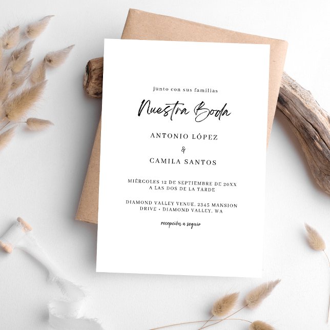 Nuestra Boda Bröllop (Spanien) Inbjudningar (Skapare uppladdad)