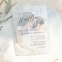 Nuestra Boda Caligrafía Moderna Invación de Boda