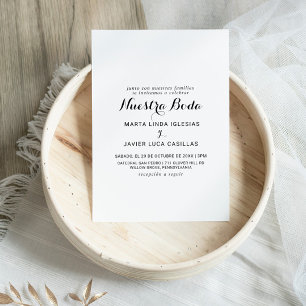 Nuestra Boda Inbjudningar