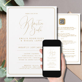 Nuestra Boda | Information om WHITE GULD Bröllop i Inbjudningar