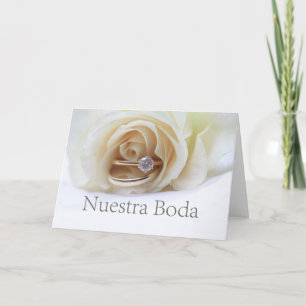 Nuestra Boda - spansk bröllopinbjudan Inbjudan