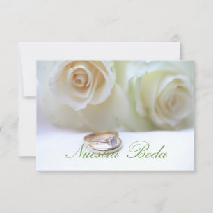 Nuestra Boda - Spansk bröllopsinbjudan Inbjudningar