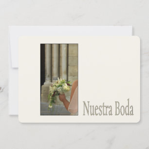 Nuestra Boda - Spansk bröllopsinbjudan Inbjudningar