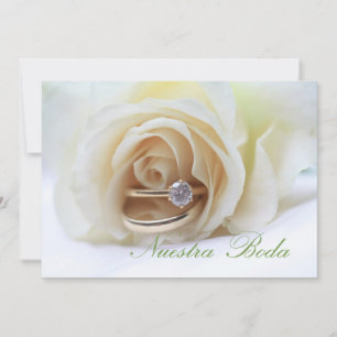 Nuestra Boda - Spansk bröllopsinbjudan Inbjudningar
