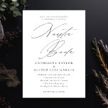 Nuestra Boda Språkskript Bröllop Inbjudningar<br><div class="desc">"Bouda Boda minimalista y elegante en blanco y negro",  con "Nuestra Boda" en caligrafía,  Händer. Editable en colores para adaptarse a tu estilo personifio. Spanska bröllopsinbjudningar som är elegant men moderna.</div>