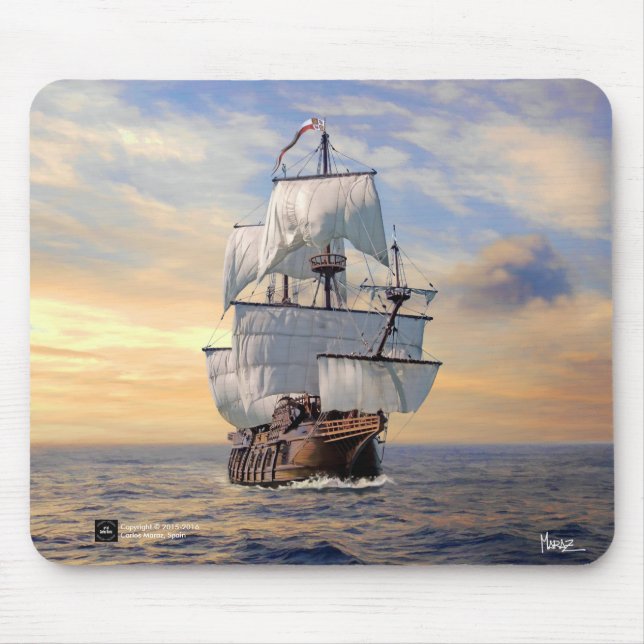 Nuestra Señora de Atocha Galleon Mousepads Musmatta (Framsidan)