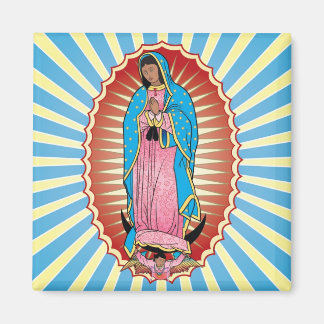 Nuestra Señora de Guadalupe magnet (kvadrat)