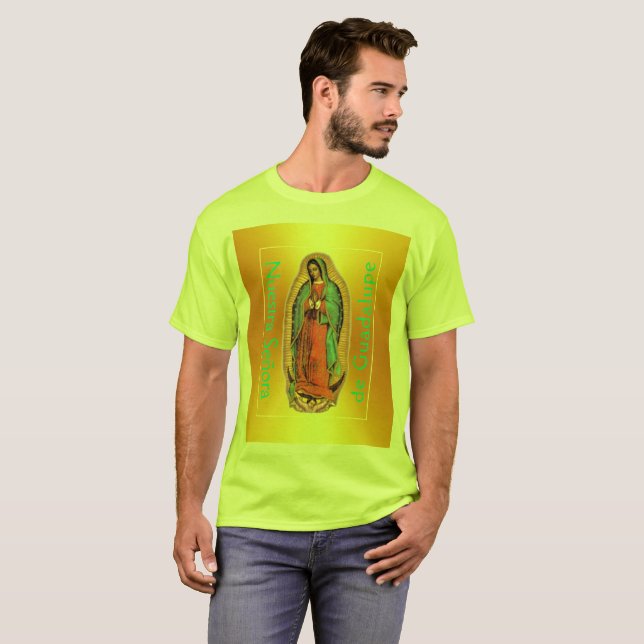 Nuestra Señora de Guadalupe Safety T-Shirt  (Hel framsida)