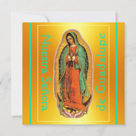 Nuestra Señora de Guadalupe Square Flat Card