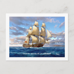 Nuestra Señora de las Mercedes Frigate Postcards Vykort