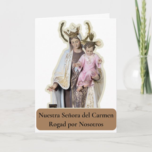 NUESTRA SEÑORA DEL CARMEN Card Kort (Framsida)