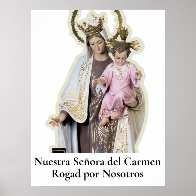 NUESTRA SEÑORA DEL CARMEN Card Poster (Framsidan)