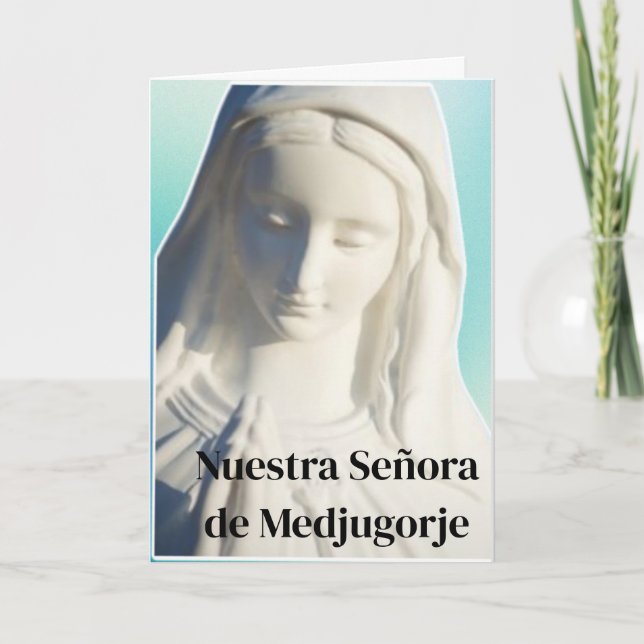 Nuestra Señora Medjugorje-kort Kort (Framsida)