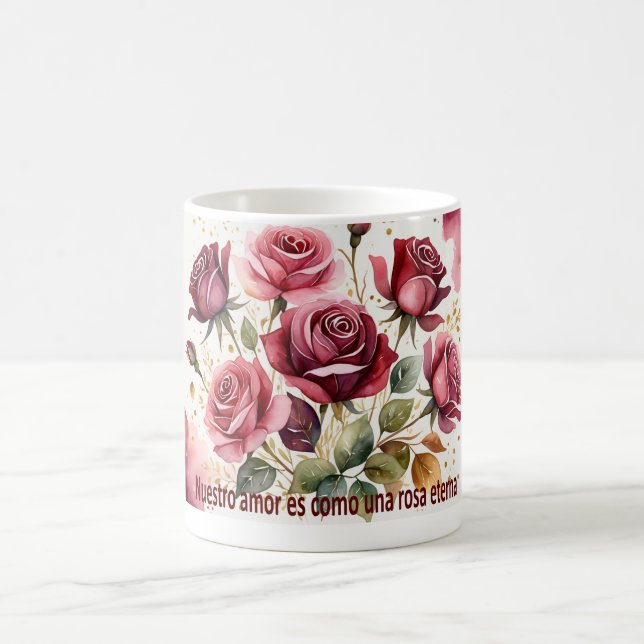 'Nuestro amor es como una rosa eterna Kaffemugg (Center)