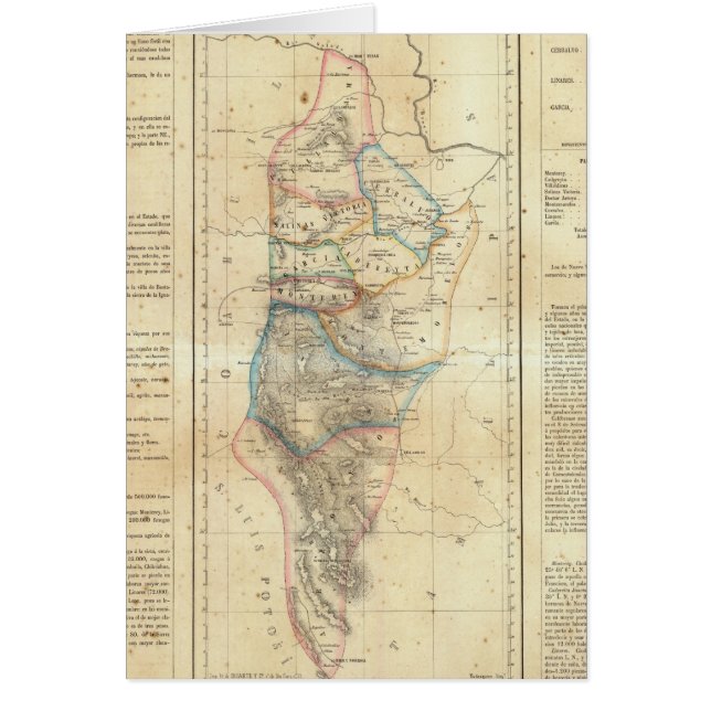 Nuevo Leon, Mexiko Hälsningskort (Framsidan)