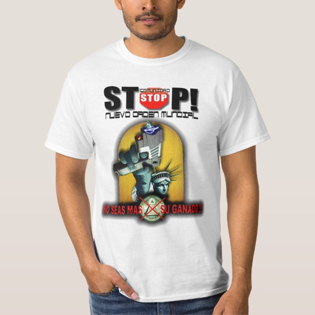 NUEVO ORDEN MUNDIAL/NO SEAS SU GANADO TEE (Framsida)