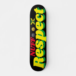 NUFF RESPECT 7 3/4" Skateboarddäck Mini Skateboard Bräda 18,5 Cm