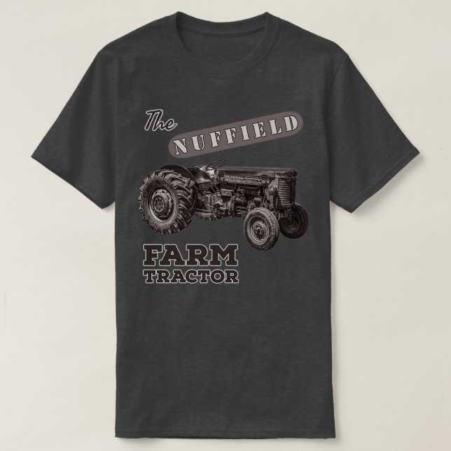 NUFFIELD Farm Tractor Nostalgic-jordbrukarvän T Shirt (Design framsida)